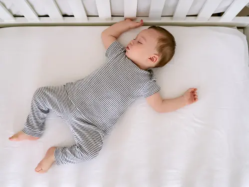 Safe Sleeping Infant In Crib