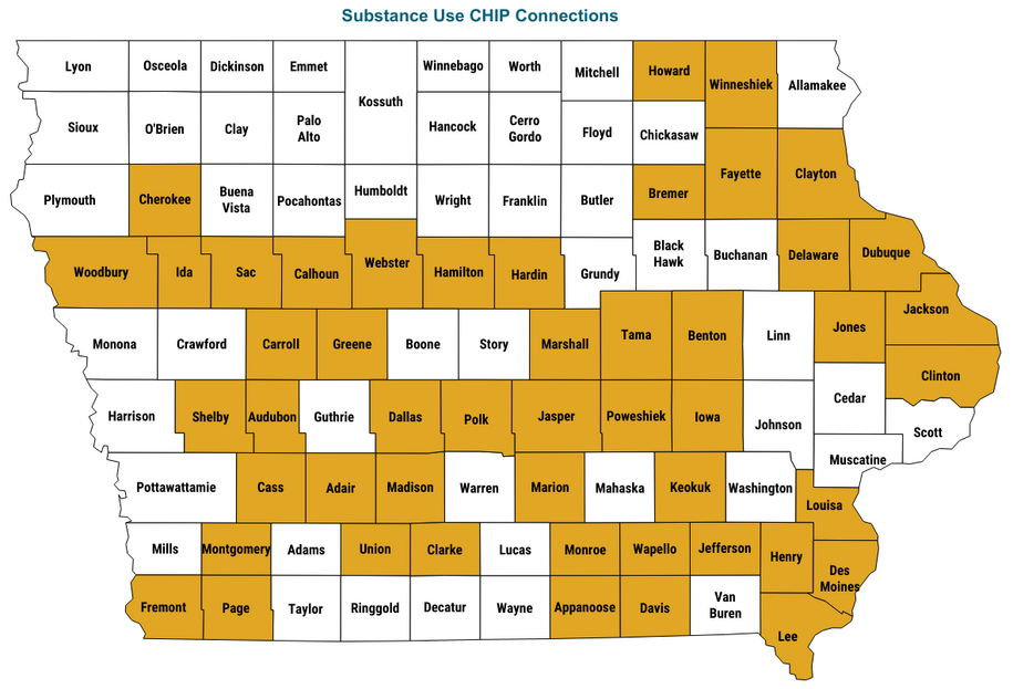 Substance Use CHIP Connections State Map