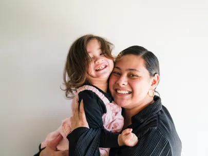mom and daughter
